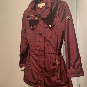 Burgundy Michael Kors Anorak
